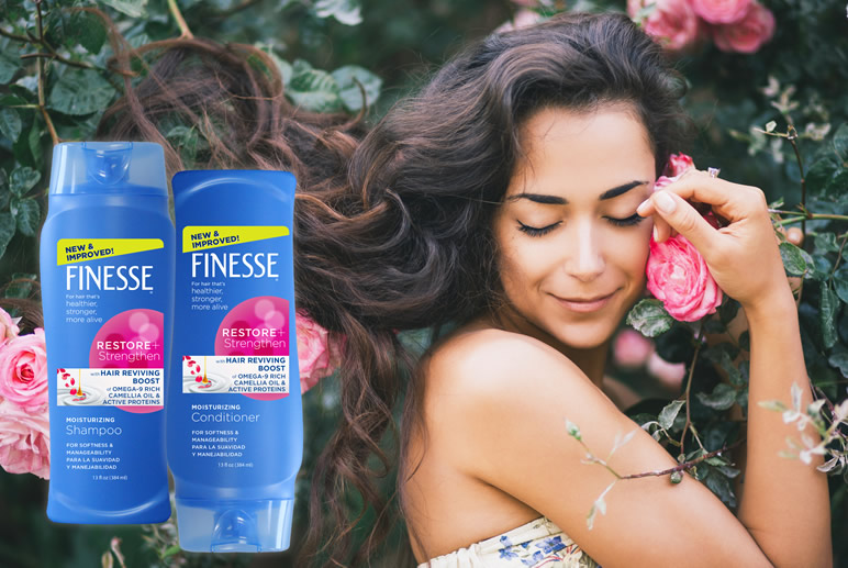 20_Finesse-Haircare-Shampoo-Condtioner Finesse hair care, shampoo, conditioner, mousse, spray